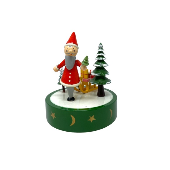 Vintage Mapsa Swiss Music Movement Christmas Music Box Decor Silent Night German - Picture 3 of 10